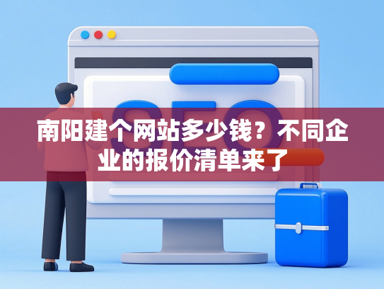 南阳建个网站多少钱？不同企业的报价清单来了