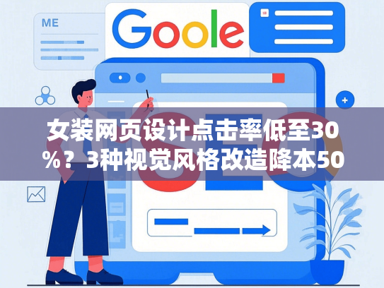 女装网页设计点击率低至30%？3种视觉风格改造降本50%避坑指南