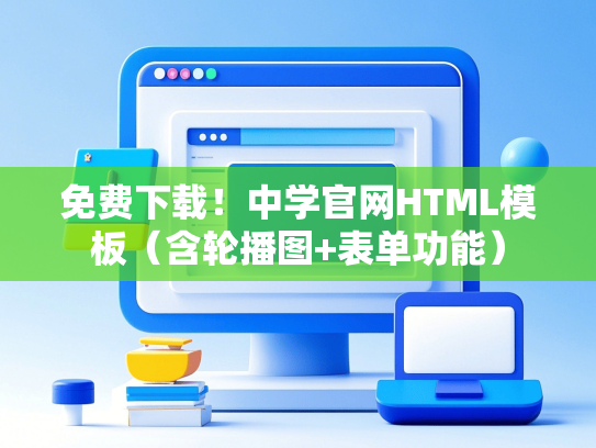 免费下载！中学官网HTML模板（含轮播图+表单功能）