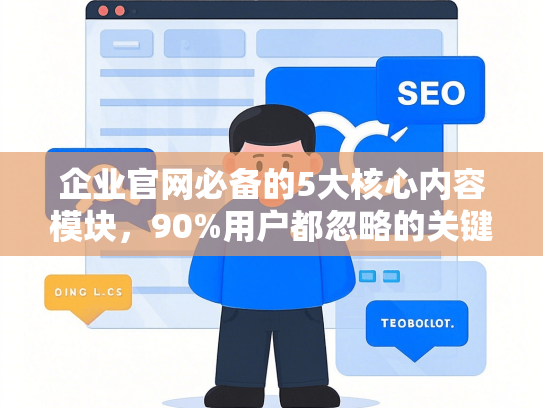 企业官网必备的5大核心内容模块，90%用户都忽略的关键点