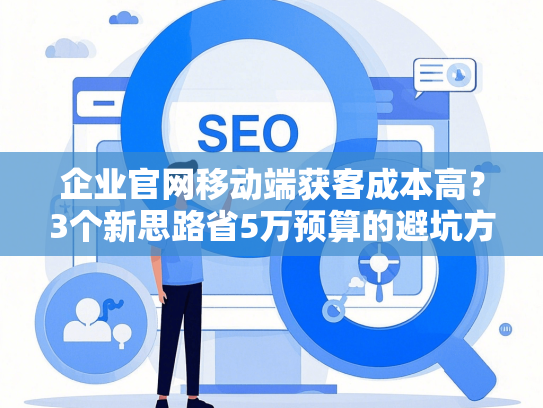 企业官网移动端获客成本高？3个新思路省5万预算的避坑方案