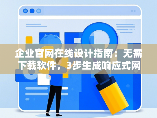 企业官网在线设计指南：无需下载软件，3步生成响应式网站