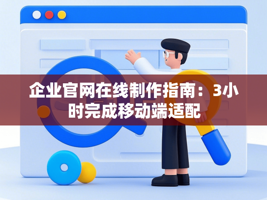 企业官网在线制作指南：3小时完成移动端适配