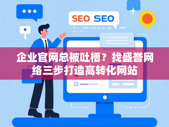 企业官网总被吐槽？找盛誉网络三步打造高转化网站-第1张图片