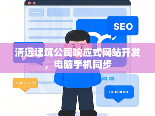 清远建筑公司响应式网站开发，电脑手机同步