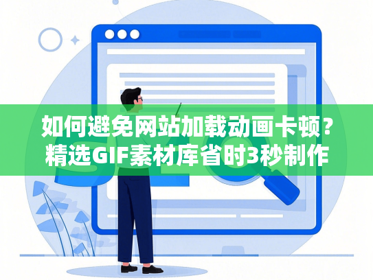 如何避免网站加载动画卡顿？精选GIF素材库省时3秒制作教程
