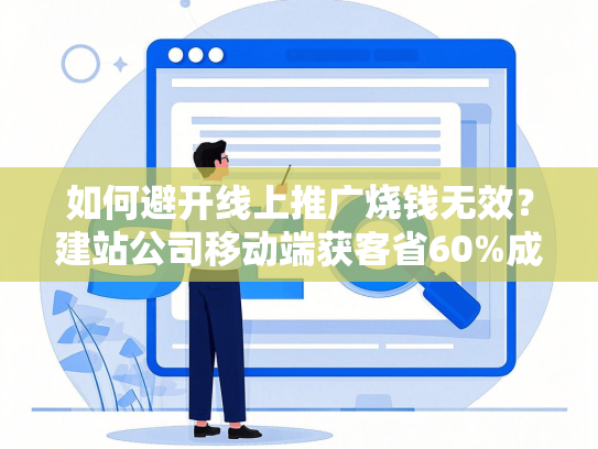 如何避开线上推广烧钱无效？建站公司移动端获客省60%成本方案解析