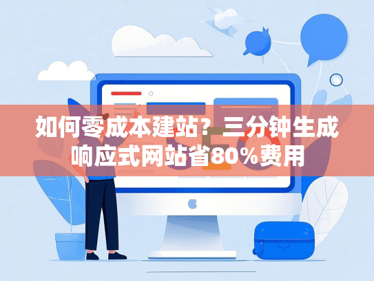 如何零成本建站？三分钟生成响应式网站省80%费用