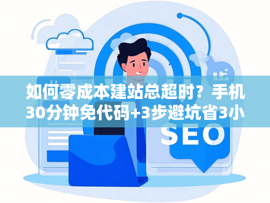 如何零成本建站总超时？手机30分钟免代码+3步避坑省3小时