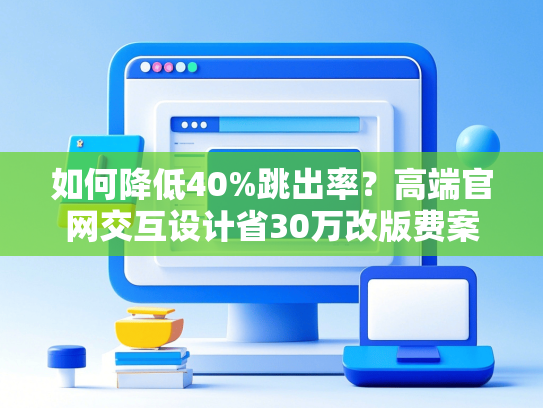如何降低40%跳出率？高端官网交互设计省30万改版费案例