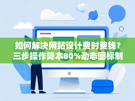 如何解决网站设计费时费钱？三步操作降本80%动态图标制作