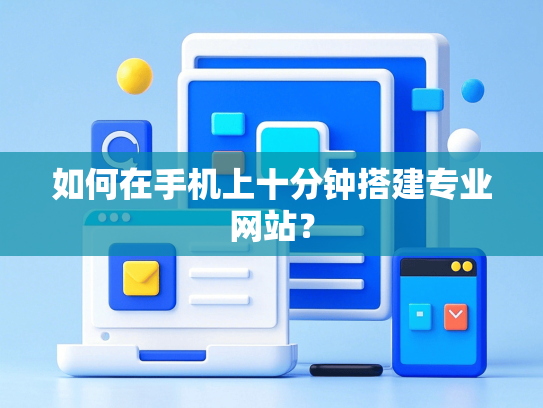 如何在手机上十分钟搭建专业网站？
