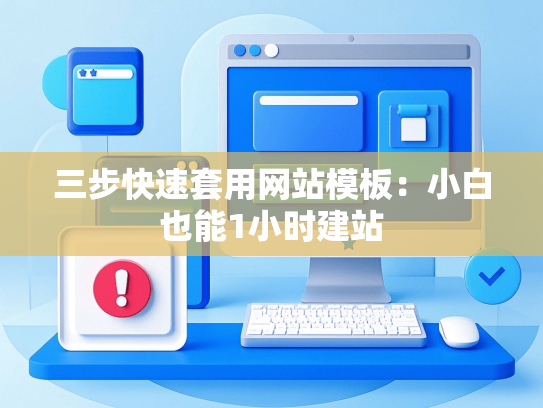 三步快速套用网站模板：小白也能1小时建站