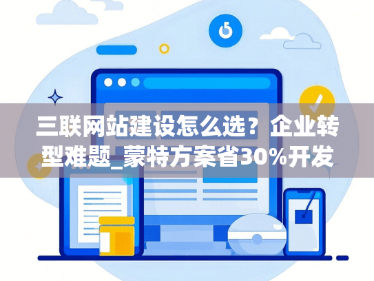三联网站建设怎么选？企业转型难题_蒙特方案省30%开发费-第1张图片