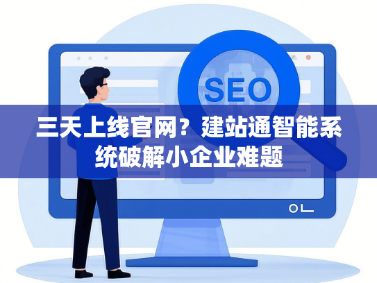 三天上线官网？建站通智能系统破解小企业难题