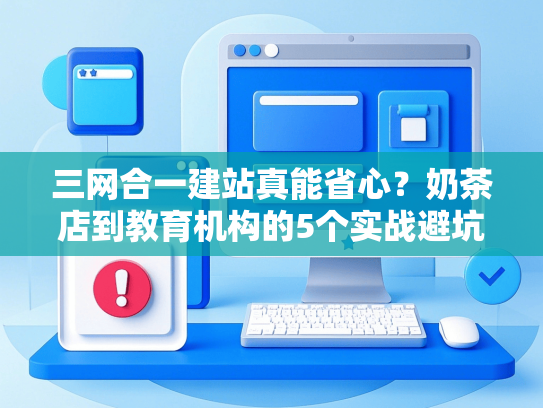 三网合一建站真能省心？奶茶店到教育机构的5个实战避坑案例