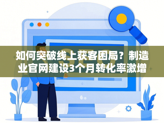 如何突破线上获客困局？制造业官网建设3个月转化率激增210%案例