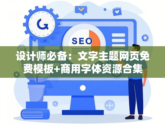 设计师必备：文字主题网页免费模板+商用字体资源合集-第1张图片