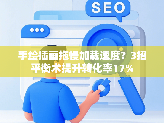 手绘插画拖慢加载速度？3招平衡术提升转化率17%