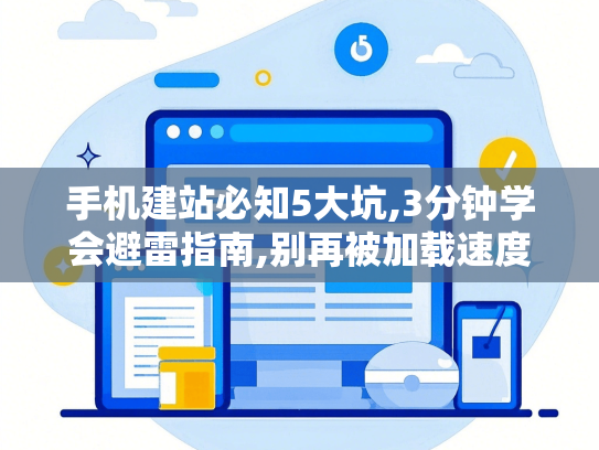 手机建站必知5大坑,3分钟学会避雷指南,别再被加载速度坑惨了