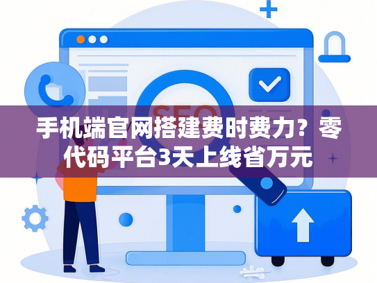 手机端官网搭建费时费力？零代码平台3天上线省万元