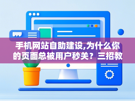 手机网站自助建设,为什么你的页面总被用户秒关？三招教你翻盘