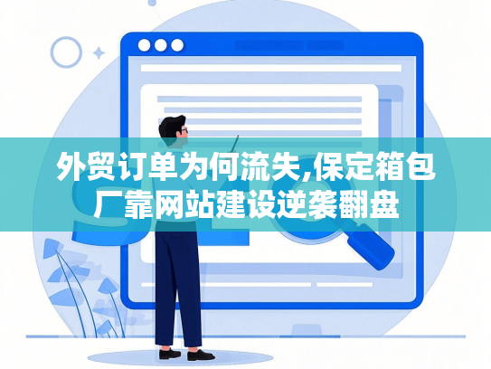外贸订单为何流失,保定箱包厂靠网站建设逆袭翻盘