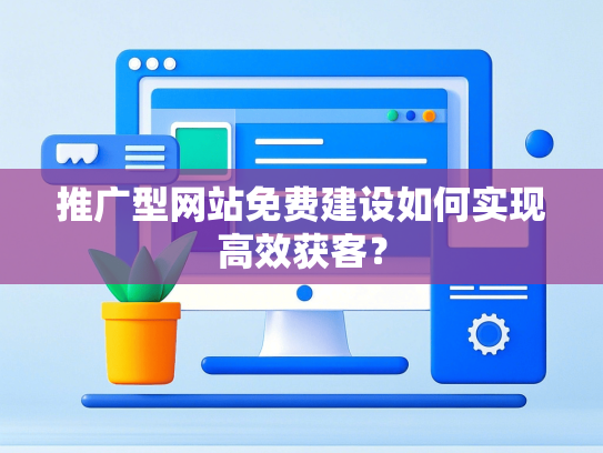 推广型网站免费建设如何实现高效获客？