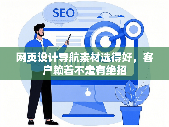 网页设计导航素材选得好，客户赖着不走有绝招