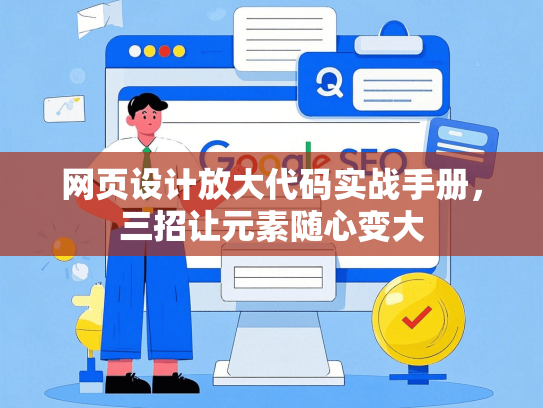 网页设计放大代码实战手册，三招让元素随心变大