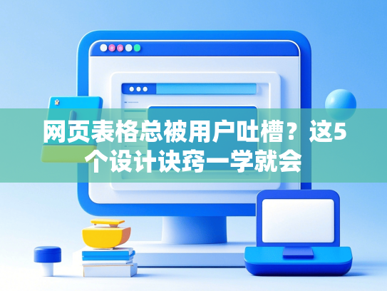 网页表格总被用户吐槽？这5个设计诀窍一学就会