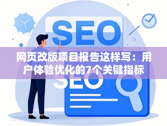 网页改版项目报告这样写：用户体验优化的7个关键指标