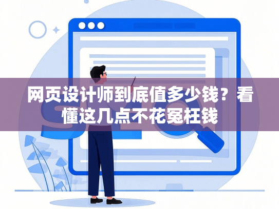 网页设计师到底值多少钱？看懂这几点不花冤枉钱