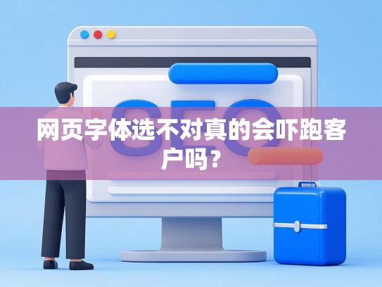 网页字体选不对真的会吓跑客户吗？