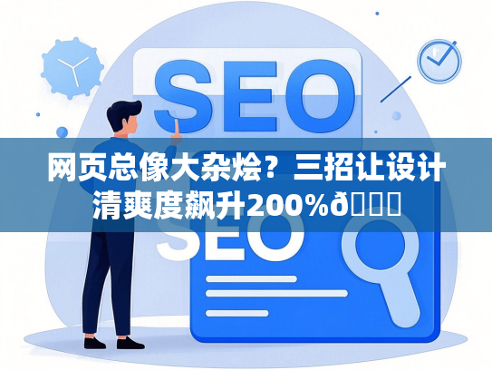 网页总像大杂烩？三招让设计清爽度飙升200%🏆