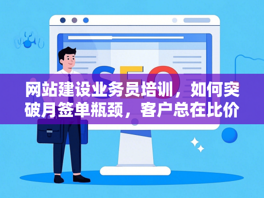网站建设业务员培训，如何突破月签单瓶颈，客户总在比价怎么办