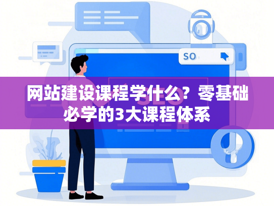 网站建设课程学什么？零基础必学的3大课程体系