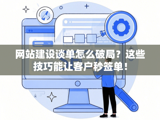 网站建设谈单怎么破局？这些技巧能让客户秒签单！