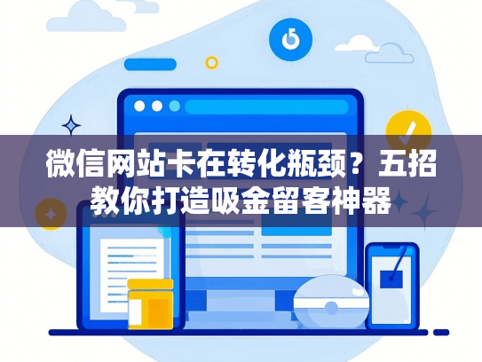 微信网站卡在转化瓶颈？五招教你打造吸金留客神器