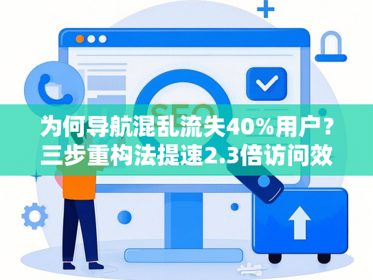 为何导航混乱流失40%用户？三步重构法提速2.3倍访问效率