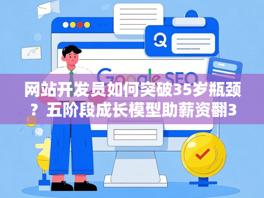 网站开发员如何突破35岁瓶颈？五阶段成长模型助薪资翻3倍