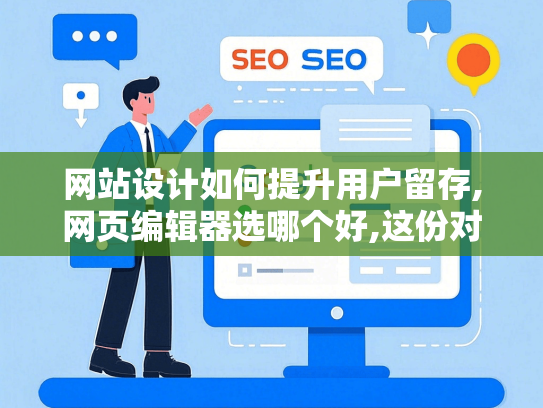 网站设计如何提升用户留存,网页编辑器选哪个好,这份对比给出答案
