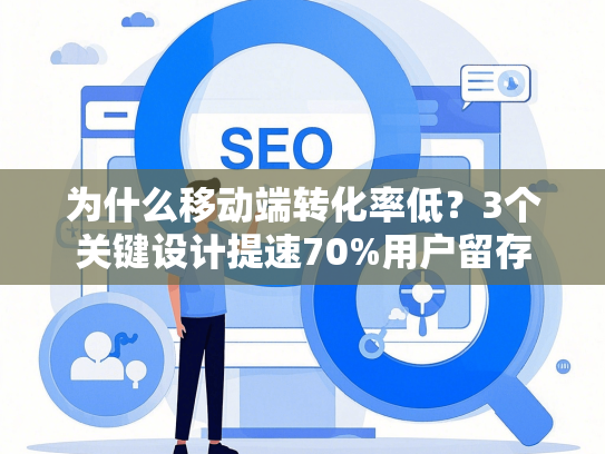 为什么移动端转化率低？3个关键设计提速70%用户留存