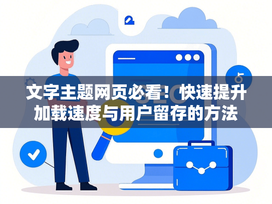 文字主题网页必看！快速提升加载速度与用户留存的方法