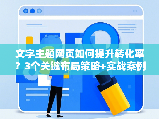 文字主题网页如何提升转化率？3个关键布局策略+实战案例-第1张图片