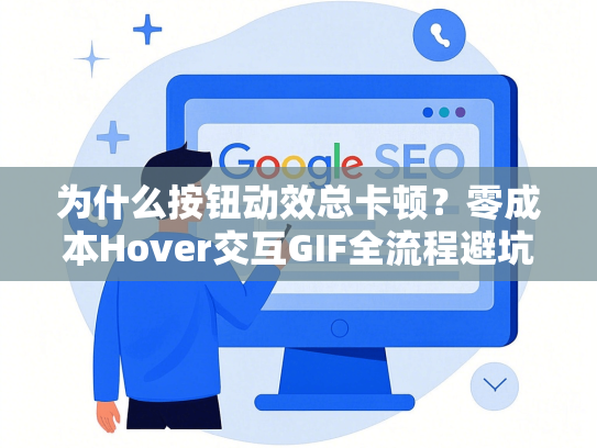 为什么按钮动效总卡顿？零成本Hover交互GIF全流程避坑指南（降本40%）