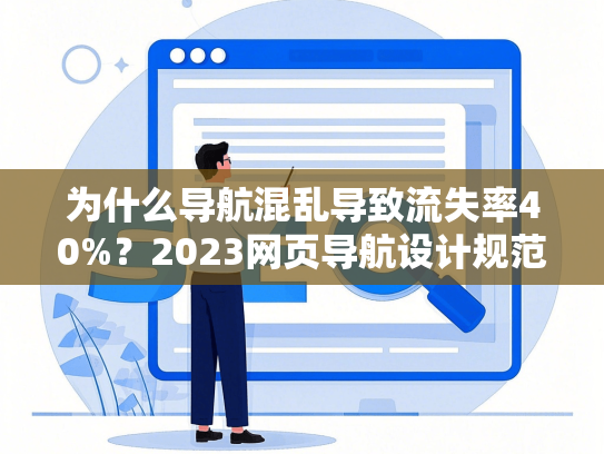 为什么导航混乱导致流失率40%？2023网页导航设计规范解析