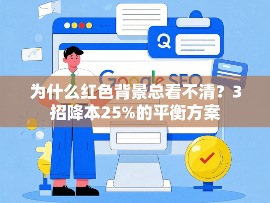 为什么红色背景总看不清？3招降本25%的平衡方案