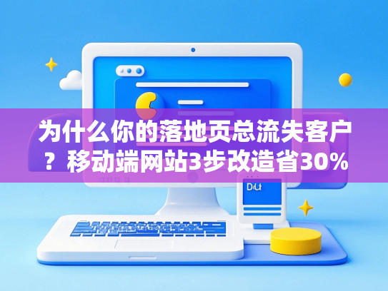 为什么你的落地页总流失客户？移动端网站3步改造省30%成本