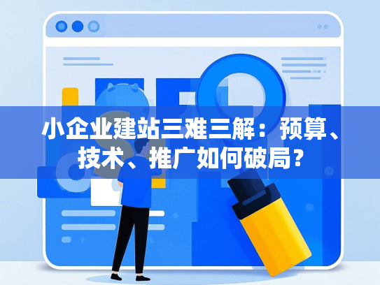 小企业建站三难三解：预算、技术、推广如何破局？